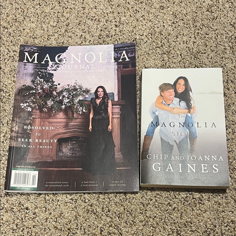 🍀6/$20 Magnolia Journal and Story Book Duo - Black and White